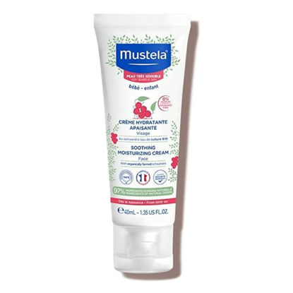 Picture of Mustela Baby Soothing Moisturizing Cream - Face Moisturizer for Very Sensitive Skin - with Natural Avocado & Schizandra Berry - Fragrance-Free - 1.35 fl. oz.