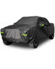 Picture of Morhept Pickup Truck Cover Waterproof All Weather, Outdoor Indoor Truck Protection Cover for Ford f150 / Chevy Silverado/Dodge Ram 1500, Truck Tarp Cover Black(Length 230 to 242 inch)