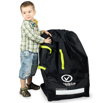 Picture of V VOLKGO Car Seat Travel Bag For Airplane Durable and Gate Check Bag Easy Carry Car Seat Bags for Air Travel Carseat Travel Cover, Carseat Travel Bag, Car Seat Cover for Airplane Travel
