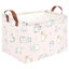 Picture of FXOLCSHE Rectangular Pink Cat Baskets,Cute Kids Toy Storage Basket Bin,Pink Gift Organizer,Toys Box,Toy Organizer,Baby Nursery,Empty Rectangular Cat Room Decor(Pink Cats)