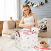 Picture of FXOCSHE Rectangular Baby Laundry Basket,Mushroom Basket,Collapsible Waterproof Kids Toys Storage box,kids gift hamper,Toy Bins,Baby Room Decor(Mushroom)