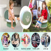 Picture of Travel Potty for Toddler, Portable and Foldable Toilet, Apply to Seat Emergency Toilet for Car, Camping, Outdoor, Indoor (green)