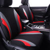 Picture of CAR PASS Line Rider Sporty Cloth 11PCS Universal Fit Car Seat Cover -100% Breathable with 5mm Composite Sponge Inside,Airbag Compatible,3zipper bench(Full Set, Black and Red)