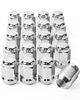 Picture of Orion Motor Tech 1/2"-20 Lug Nuts with Cone Seat, 3/4" 19mm Hex 1.38x0.87 in. Chrome Plated Wheel Lug Nuts Compatible with Ford Mustang Explorer F-150 Dodge Ram 1500 Jeep Wrangler, Set of 20