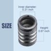 Picture of Tire Valve Stem Cap Cover - (12 Pack) Tire Air Cap Metal with Plastic Liner Corrosion Resistant Leak-Proof American Flag for Car Truck Motorcycle Bike Grey