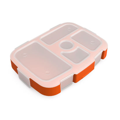 Picture of Bentgo® Kids Prints Tray with Transparent Cover - Reusable, BPA-Free, 5-Compartment Meal Prep Container with Built-In Portion Control for Healthy Meals At Home & On the Go (Sports)