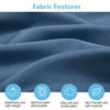 Picture of TILLYOU Baby Crib Sheets for Boys Girls, Fitted Crib Sheet 2 Pack for Standard Crib and Toddler Mattresses, Super Soft Toddler Bed Sheets, 28"x52"x8", Navy & Stone Blue