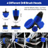 Picture of Qydipclin 24Pcs Car Detailing Kit, Car Detailing Brush Set, Car Wash Cleaning Kit, Car Detailing Brushes, Professional Car Care Kit for Interior Exterior Wheels, Blue