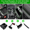 Picture of Eamplest 4PCS Center Console Organizer for 2024 2025 Jeep Wrangler JL JLU 4XE and Gladiator JT Accessories Gear Shift Side Tray Organizer,Hanging Armrest Storage Box