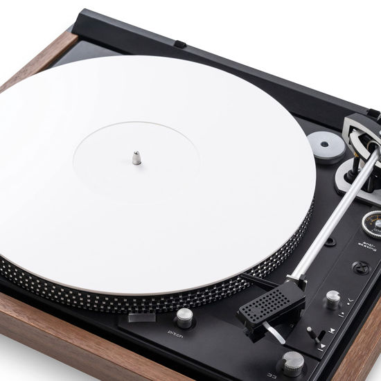 Picture of Acrylic Turntable Mat by Break Tradition - Vinyl Record Accessories for LP Record Player - Premium Turntable Slipmat to Reduce Noise Due to Static and Improve Sound Quality (White)