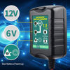 Picture of 12V / 6V Battery Trickle Charger Maintainer, 1.5A Automatic Smart Float Charger Battery Tender Charger for Motorcycle Lawn Mower Car Boat Tractor ATV, SLA VRLA Gel Cell AGM Lead Acid Batteries