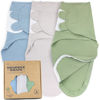 Picture of Bublo Baby Swaddle Sleep Sack with Zipper - Swaddles for Newborns - 3 Pack Organic Baby Swaddles for 0-3 Months - Infant Sleeping Swaddle Sack - Adjustable Swaddle Blanket Wrap Boy Girl