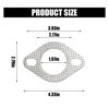Picture of 2PCS Car Exhaust Gasket, Ultra Seal 2-Bolt 2-Inch Exhaust Flange Gasket Standard Exhaust Gasket, Reinforced High Temperature Gasket Exhaust Flange Gasket Car Accessories