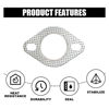 Picture of 2PCS Car Exhaust Gasket, Ultra Seal 2-Bolt 2-Inch Exhaust Flange Gasket Standard Exhaust Gasket, Reinforced High Temperature Gasket Exhaust Flange Gasket Car Accessories
