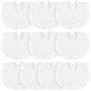 Picture of 10 Pcs Baby Muslin Bibs Drool Bandana Soft Adjustable Baby Cotton Bibs for Newborn Baby Girl Boy Toddlers Infants Teething (White)
