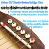Picture of Guitar Bridge Pins with Bridge Pin Puller Remover (F:14pcs+Bone Saddle Nut)