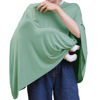Picture of Seejoy Multi-use Nursing Cover for Breastfeeding, 360°Full Coverage Nursing Poncho, Rayon Soft & Breathable Breastfeeding Cover up (Smooth Rayon, Sage Green)