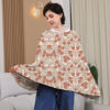 Picture of Seejoy Multi-use Nursing Cover for Breastfeeding, 360°Full Coverage Nursing Poncho, Rayon Soft & Breathable Breastfeeding Cover up (Smooth Rayon, Floral Leaf)