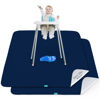 Picture of Splat Mat 2 Pack for Under High Chair & Arts & Crafts & Eating Mess, Waterproof 42''×46'' Baby Playtime Anti-Slip High Chair Mat for Floor or Table, Reusable & Portable Splash Mat for Under High Chair