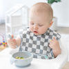 Picture of Bumkins Bibs for Girl or Boy, SuperBib Baby and Toddler for 6-24 Months, Essential Must Have for Eating, Feeding, Baby Led Weaning Supplies, Mess Saving Catch Food, 3-pk Palms and Checks