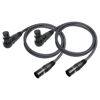 Picture of Devinal Right Angle XLR Cable, Right Angle Female XLR to Straight Male XLR Microphone Mic Cable Cord, 90 Degree XLR Female Adapter for Sound Devices Mixer Recorder 3.3 FT 2 pcs