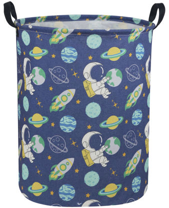 Picture of Sanjiaofen Kids Laundry Hamper,Boys Laundry Basket Collapsible Space Storage Baskets for Home Decor,Office,Toy Organizer,(Astronaut)