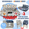 Picture of Shopping Cart Cover for Baby Grocery Cart Cover for Baby boy and Baby Girl, High Chair Cover for Baby and Toddler, Baby Registry Gift - Waterproof - Extra Large - Cotton - Double Sided (Multi)