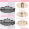 Picture of Basumee Stuffed Animals Net or Hammock with LED Light Hanging Toy Net Hammock for Stuffed Animals Storage Stuff Animals Hammocks for Nursery Kids Room with Remote Control, 8 Kinds of Lights(Pack of 2)