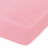 Picture of NTBAY 100% Brushed Microfiber Fitted Crib Sheet, Super Soft and Cozy 28x52 Crib Sheet for Standard Crib and Toddler Mattresses, Boys, Girls, Unisex, Pink, 28x52 Inches