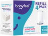 Picture of Babyfeel Refills Compatible with DEKOR MINI Diaper Pails | 4 Pack | Exclusive 20% Extra Thickness | Diaper Pail Refills with Powerful Odor Elimination | Powder Scent | Holds up to 1320 Diapers