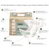 Picture of Terra Size 6 Diapers: 85% Plant-Based Diapers, Ultra-Soft & Chemical-Free for Sensitive Skin, Superior Absorbency for Day or Nighttime Diapers, Designed for Toddlers 35+ Pounds, 14 Count