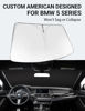 Picture of Proadsy 2024 Upgrade Windshield Sun Shade Custom Fit 2011-2016 BMW 5 Series Foldable Front Sunshade Protector Sun Visor Blocks UV Rays Keep Car Cooler