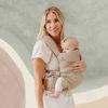 Picture of WildBird - Aerial Carrier - 7 to 45 lbs - for Moms, Dads & Caregivers - 100% Natural European Linen Fibers - Versatile & Adjustable - Small Size - Desert Lark Fabric