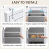 Picture of SpaceHacks 1 Pack Over The Door Organizer, Hanging Storage Organizer with Clear Window, 40lb Ultra Sturdy Large Capacity Room Organizer for Pantry Laundry Bathroom Nursery Closet Baby Essential (Grey)