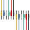 Picture of AxcessAbles 1/4 (6.35mm) TRS to 1/4 (6.35mm) TRS Multi-Color Balanced Stereo Patch Cables 6-Pack Outboard Gear & Patchbay Studio Cables External Effects Digital Analog Effects (5ft)