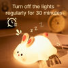 Picture of Cute Duck Lamp,Fun Lying Flat Duck/Chicken/Pig/Rabbit/Panda Night Light,LED Squishy Animal Novelty Lamp,Toddler Baby Night Light Christmas gifts for Kids,Nursery Touch Kawaii Lamp Room/House Décor