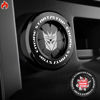 Picture of Tybasthe Rotary Push Start Button Cover, Transformers Car Accessories Engine Start Stop Button Cover, Decepticon Car Stickers Interior Decor, Motorcycle Ignition Key Switch Cover, Black