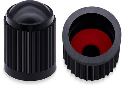 Picture of MEAJOO 15PCS Plastic Tire Valve Stem Caps, Corrosion Resistant, with O Rubber Ring, Airtight Seal Heavy Duty Dustproof Tire Valve Stem Covers for Cars, SUV, Trucks, Bikes, Motorcycles, Bicycles(Black)