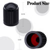 Picture of MEAJOO 15PCS Plastic Tire Valve Stem Caps, Corrosion Resistant, with O Rubber Ring, Airtight Seal Heavy Duty Dustproof Tire Valve Stem Covers for Cars, SUV, Trucks, Bikes, Motorcycles, Bicycles(Black)