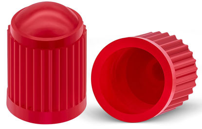 Picture of MEAJOO 15PCS Plastic Tire Valve Stem Caps, Corrosion Resistant, with O Rubber Ring, Airtight Seal Heavy Duty Dustproof Tire Valve Stem Covers for Cars, SUV, Trucks, Bikes, Motorcycles, Bicycles(Red)
