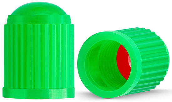 Picture of MEAJOO 15PCS Tire Valve Stem Caps, Corrosion Resistant, with O Rubber Ring, Airtight Seal Heavy Duty Dustproof Tire Valve Stem Covers for Cars, SUV, Trucks, Bikes, Motorcycles, Bicycles(Green)