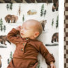 Picture of Stretchy Ultra Soft Jersey Knit Pack and Play Sheets Set 3 Pack, Portable/Mini Crib Sheets Universal Fit for Pack N Plays Safe and Snug, Cute Jungle Bear/Rainbow for Baby