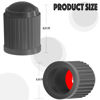 Picture of MEAJOO 15PCS Tire Valve Stem Caps, Corrosion Resistant, with O Rubber Ring, Airtight Seal Heavy Duty Dustproof Tire Valve Stem Covers for Cars, SUV, Trucks, Bikes, Motorcycles, Bicycles(Gray)