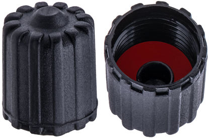 Picture of MEAJOO 10PCS TPMS Tire Valve Stem Caps, Plastic Wheel Tire Valve Stem, with O-Ring Rubber Seal, Universal Tire Valve Stem Covers for Cars, SUV, Trucks, Bikes, Motorcycles, Bicycles(Black)