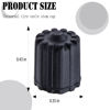 Picture of MEAJOO 10PCS TPMS Tire Valve Stem Caps, Plastic Wheel Tire Valve Stem, with O-Ring Rubber Seal, Universal Tire Valve Stem Covers for Cars, SUV, Trucks, Bikes, Motorcycles, Bicycles(Black)