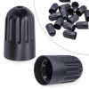 Picture of MEAJOO 15PCS TPMS Tire Valve Long Stem Caps, Black Plastic Wheel Tire Valve Stem for TR20008 TPMS, Universal Long Stem Caps for Cars, SUV, Trucks, Bikes, Motorcycles, Bicycles