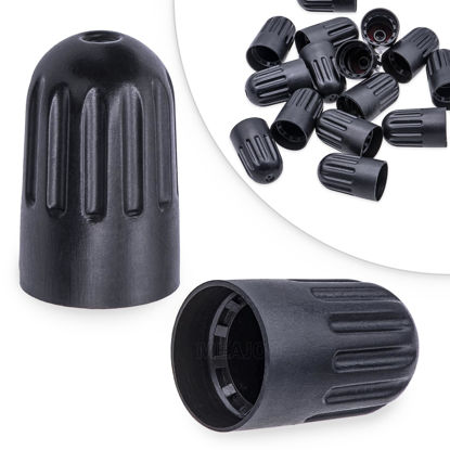 Picture of MEAJOO 15PCS TPMS Tire Valve Long Stem Caps, Black Plastic Wheel Tire Valve Stem for TR20008 TPMS, Universal Long Stem Caps for Cars, SUV, Trucks, Bikes, Motorcycles, Bicycles
