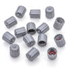 Picture of MEAJOO 15PCS TPMS Tire Valve Stem Caps, Plastic Wheel Tire Valve Stem, with O-Ring Rubber Seal, Universal Tire Valve Stem Covers for Cars, SUV, Trucks, Bikes, Motorcycles, Bicycles(Gray)
