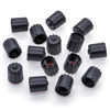 Picture of MEAJOO 15PCS TPMS Tire Valve Stem Caps, Plastic Wheel Tire Valve Stem, with O-Ring Rubber Seal, Universal Tire Valve Stem Covers for Cars, SUV, Trucks, Bikes, Motorcycles, Bicycles(Black)