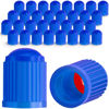 Picture of MEAJOO 30PCS Tire Valve Stem Caps, Corrosion Resistant, with O Rubber Ring, Airtight Seal Heavy Duty Dustproof Tire Valve Stem Covers for Cars, SUV, Trucks, Bikes, Motorcycles, Bicycles(Blue)